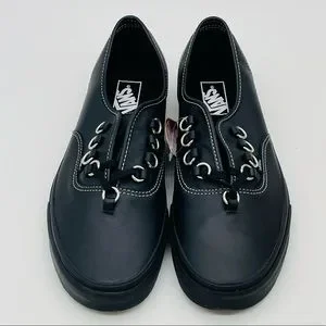 leather vans piercing shoes
